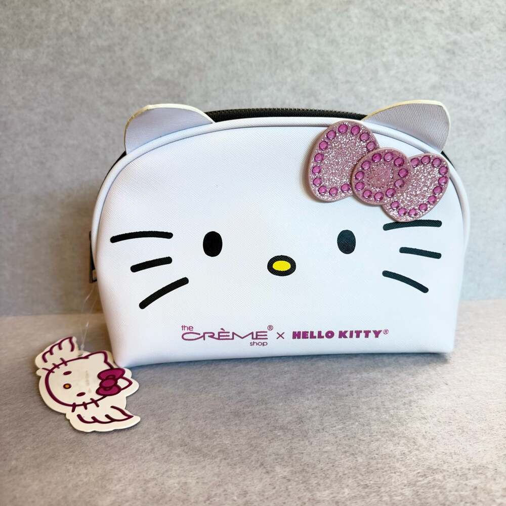 Hello Kitty The Crème Shop Bling Bling Makeup Pouch Limited Edition NWT
